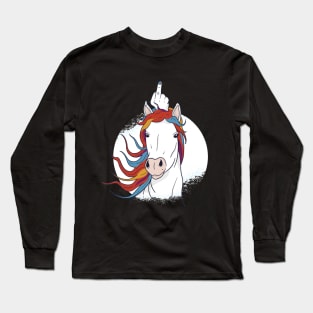 Thug Life Unicorn - Cute Funny Animals Long Sleeve T-Shirt